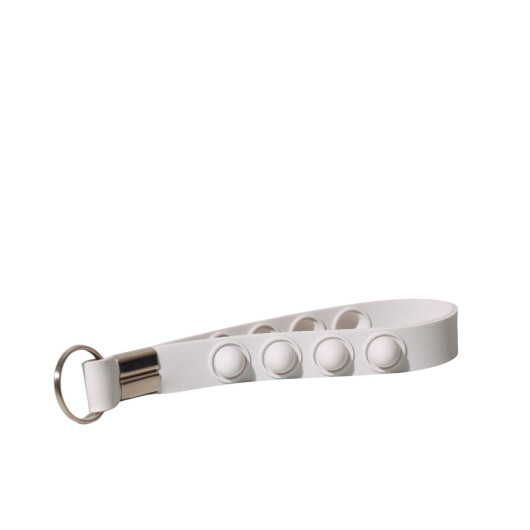 White Fidget Popper Keychains White